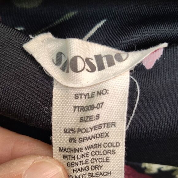 Shosho Floral Black Leggings - Picture 2 of 3